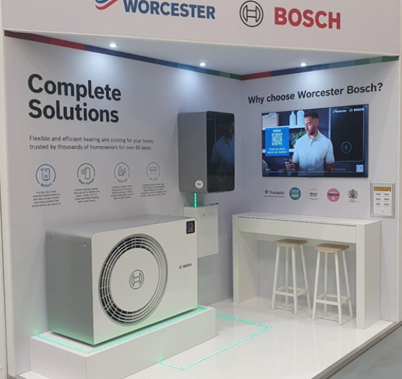worcester bosch stand at self build and renovation centre